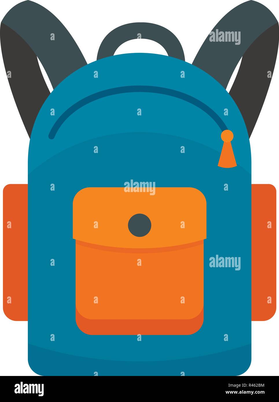 Backpack icon. Flat illustration of backpack vector icon for web ...