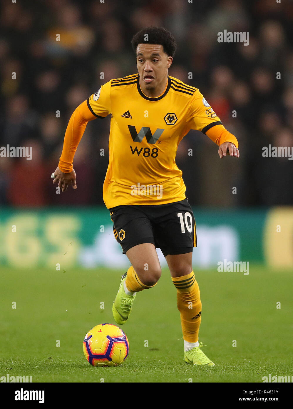 Wolverhampton Wanderers' Helder Costa during the Premier League match at Molineux, Wolverhampton. PRESS ASSOCIATION Photo. Picture date: Sunday November 25, 2018. See PA story SOCCER Wolves. Photo credit should read: Nick Potts/PA Wire. RESTRICTIONS: No use with unauthorised audio, video, data, fixture lists, club/league logos or 'live' services. Online in-match use limited to 120 images, no video emulation. No use in betting, games or single club/league/player publications. Stock Photo