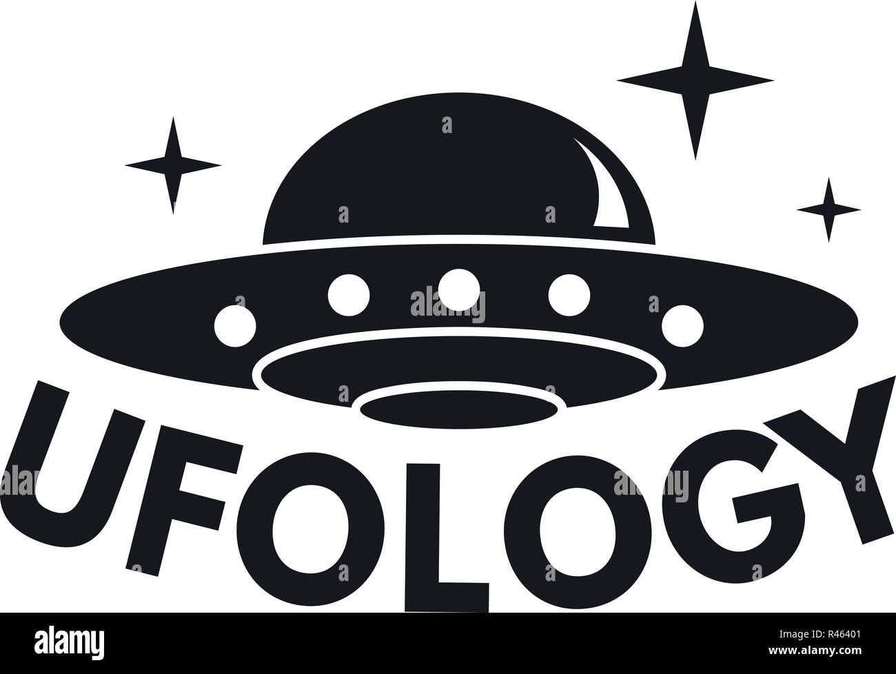 Ufology logo. Simple illustration of ufology vector logo for web design ...