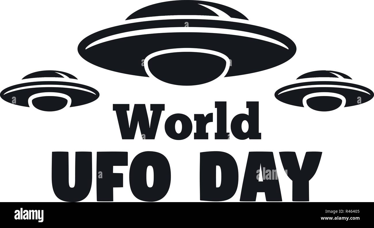 World ufo day logo. Simple illustration of world ufo day vector logo for web design isolated on