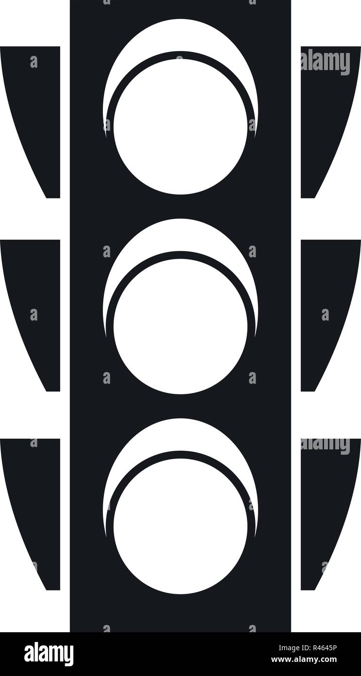 Regulation traffic lights icon. Simple illustration of regulation