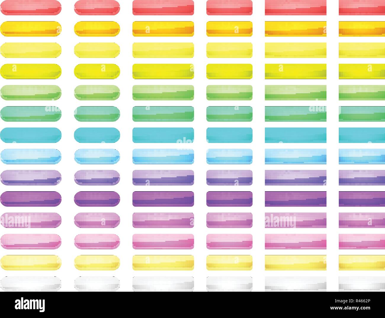 vector bright glossy web buttons set Stock Vector Image & Art - Alamy