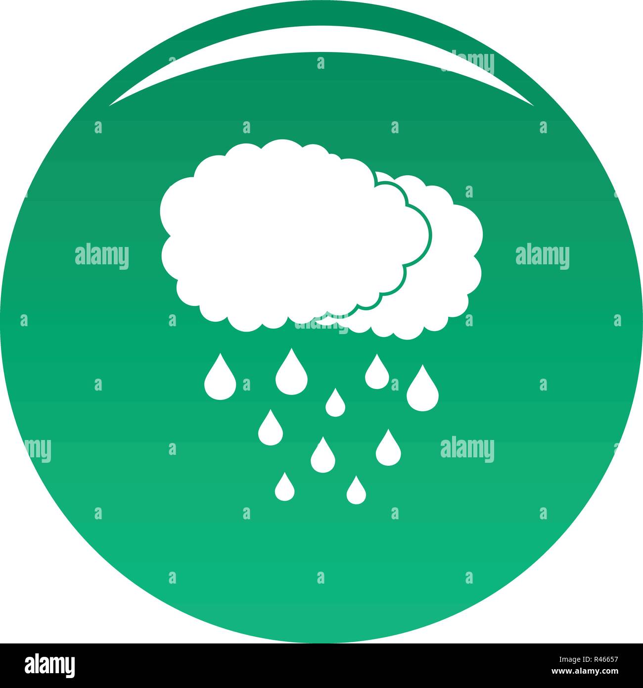 Cloud rain icon. Simple illustration of cloud rain vector icon for any ...
