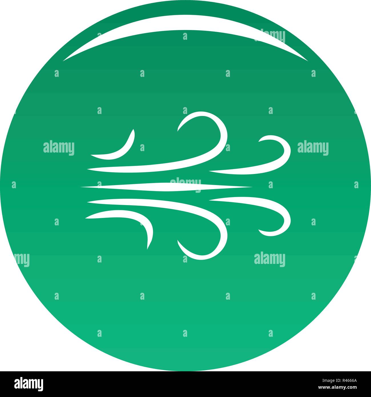 Wind icon. Simple illustration of wind vector icon for any design green Stock Vector Image & Art