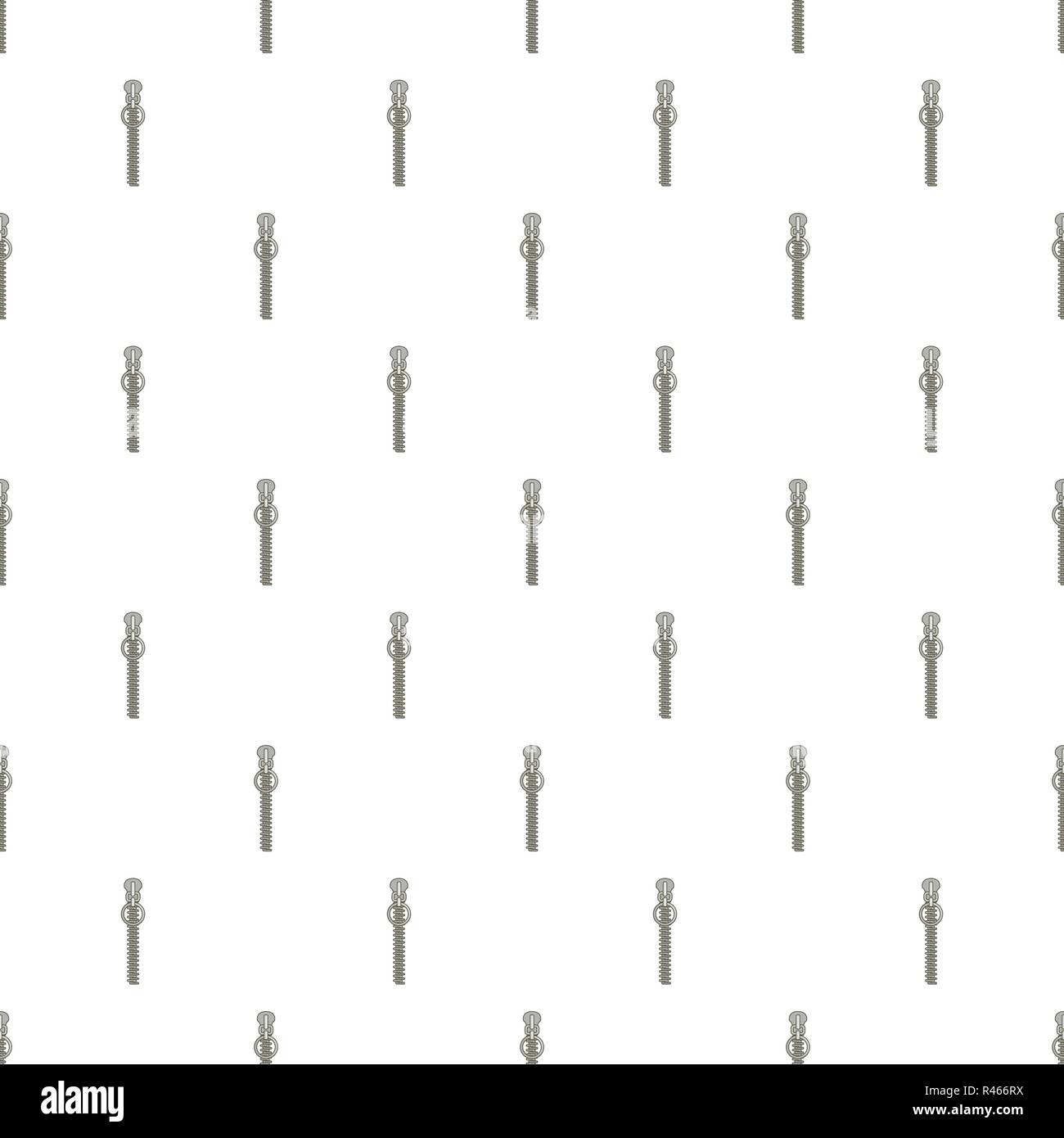Little zip pattern seamless vector repeat for any web design Stock Vector
