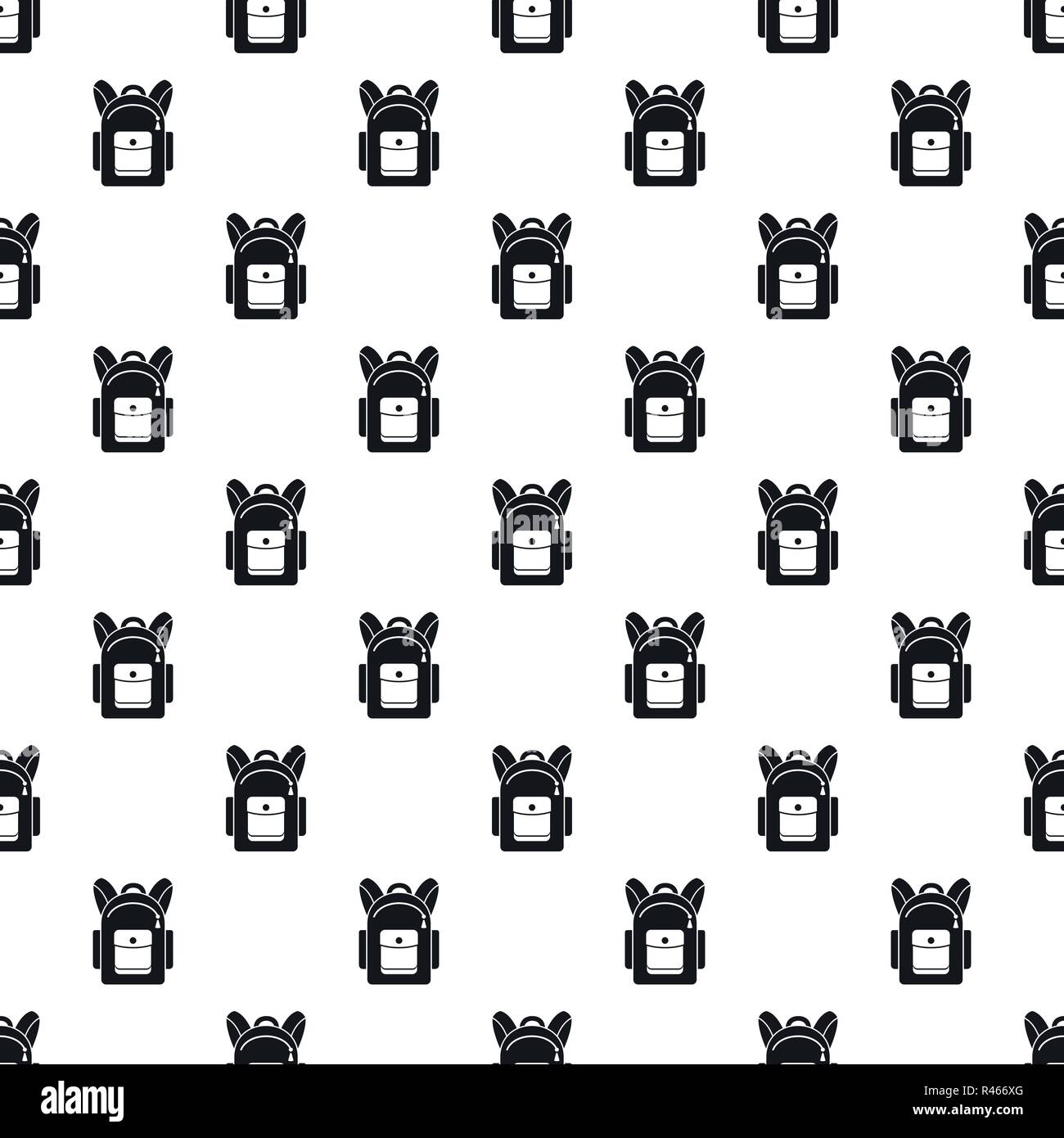 Backpack pattern seamless vector repeat geometric for any web design Stock Vector