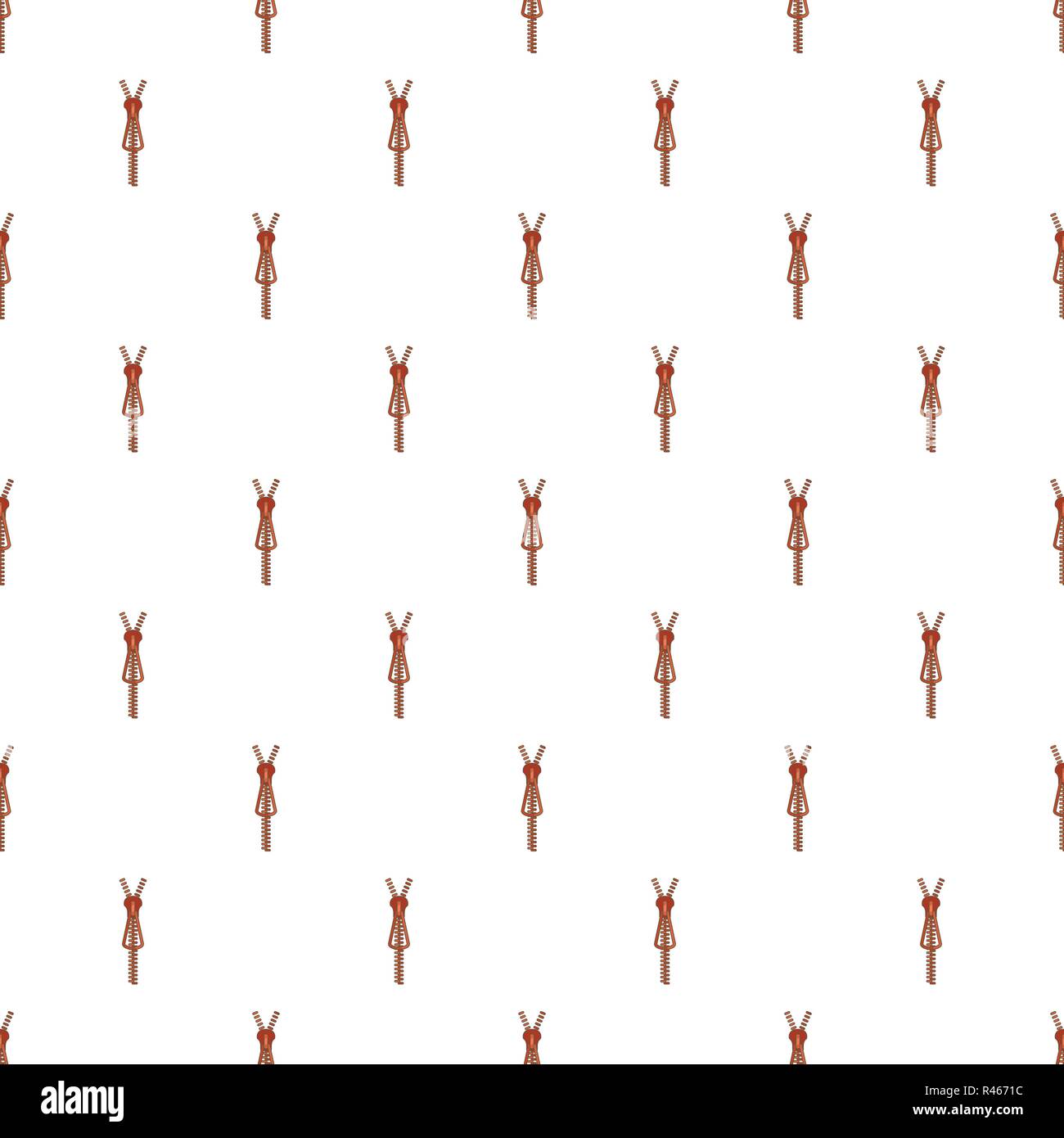 Metal zip pattern seamless vector repeat for any web design Stock Vector