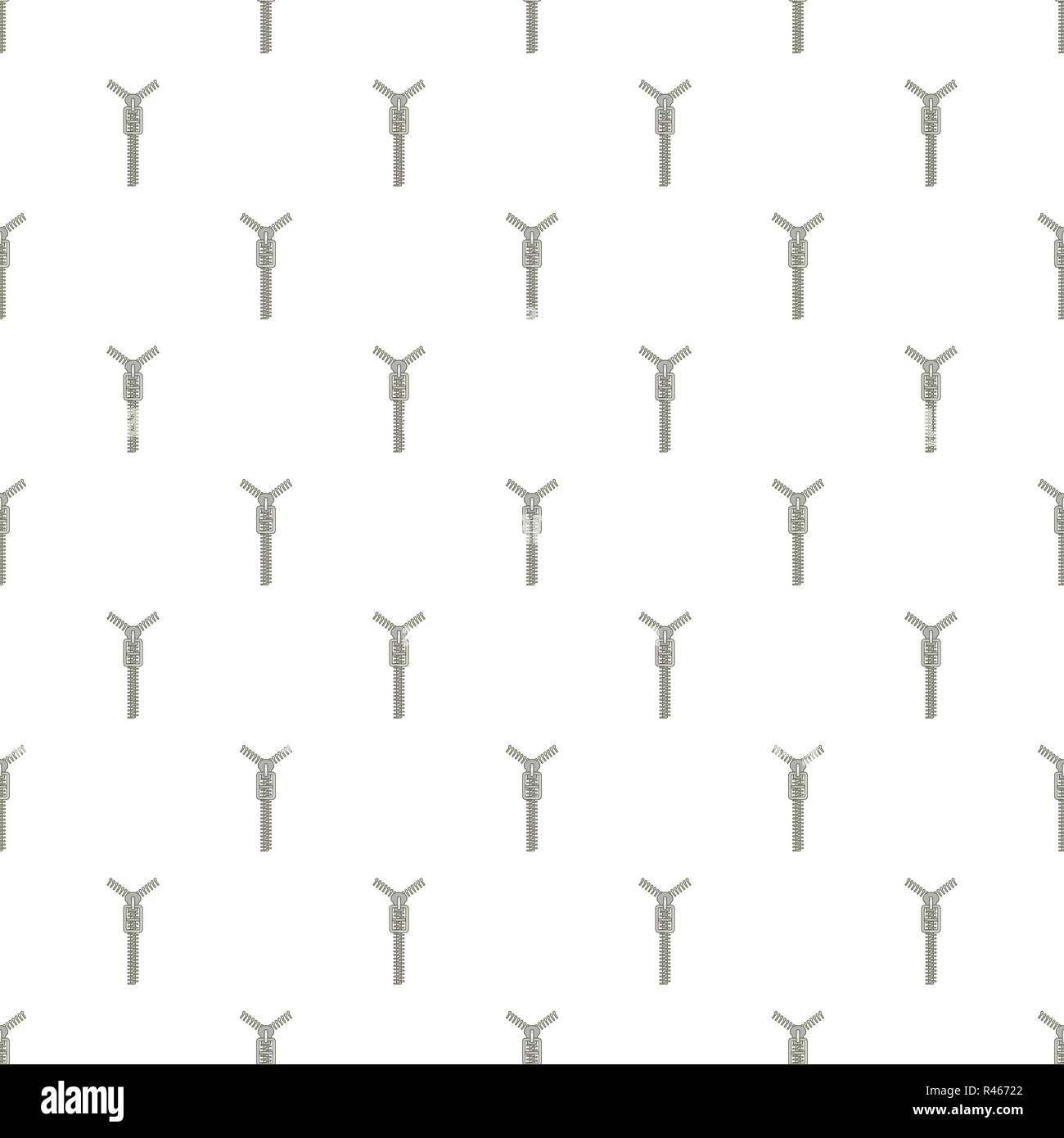 Long zip pattern seamless vector repeat for any web design Stock Vector