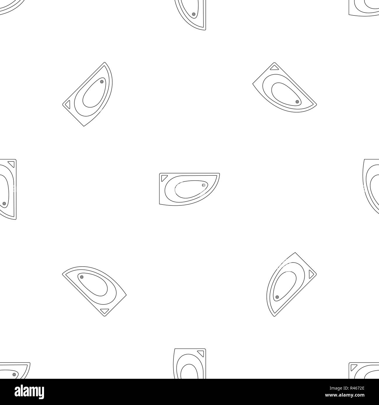 Corner bathtube pattern seamless vector repeat geometric for any web design Stock Vector
