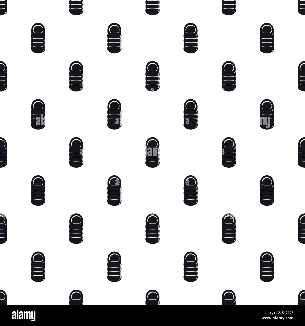 Sleeping bag pattern seamless vector repeat geometric for any web design Stock Vector