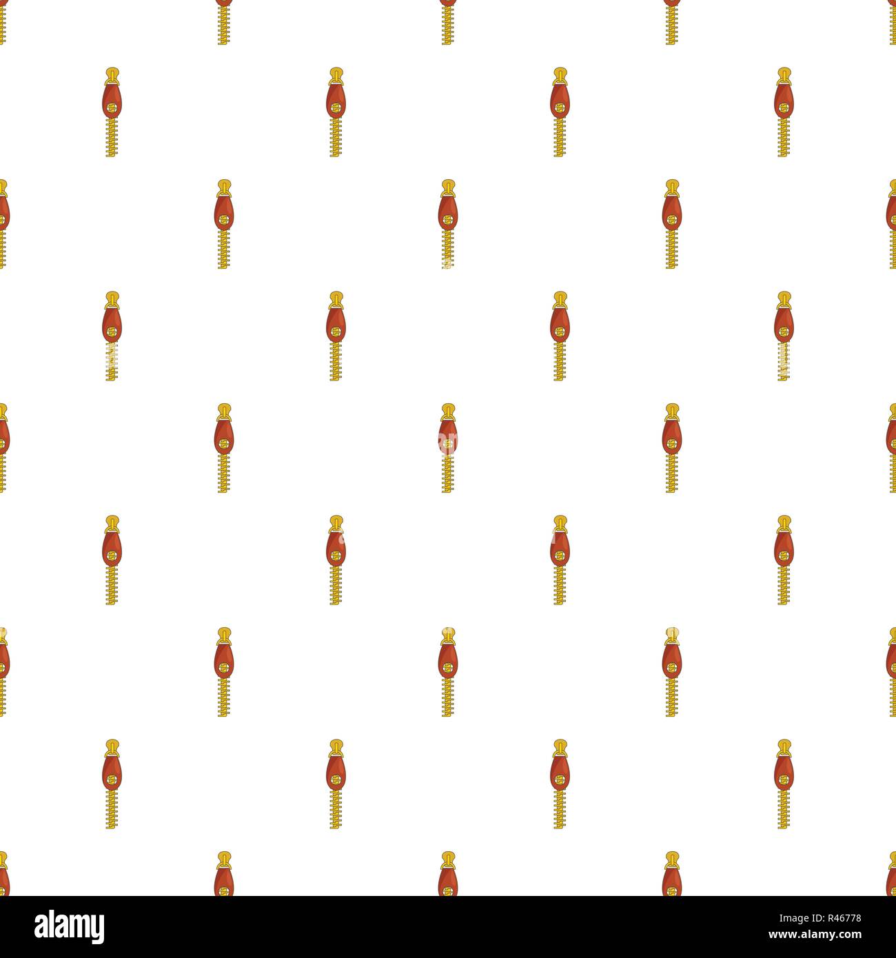 Zip with hole pattern seamless vector repeat for any web design Stock Vector