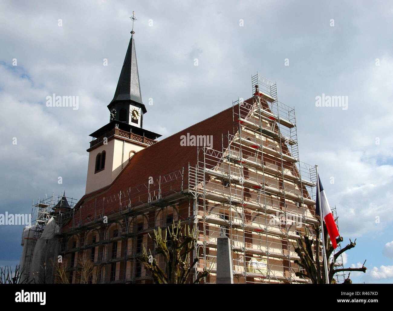 holy trinity church in lauterbourg / alsace Stock Photo