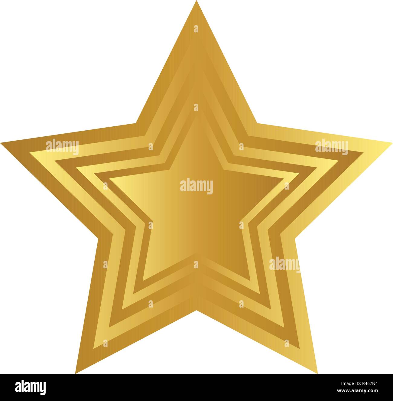 Christmas Golden Star Icon Symbol Design. Vector Christmas decoration ...