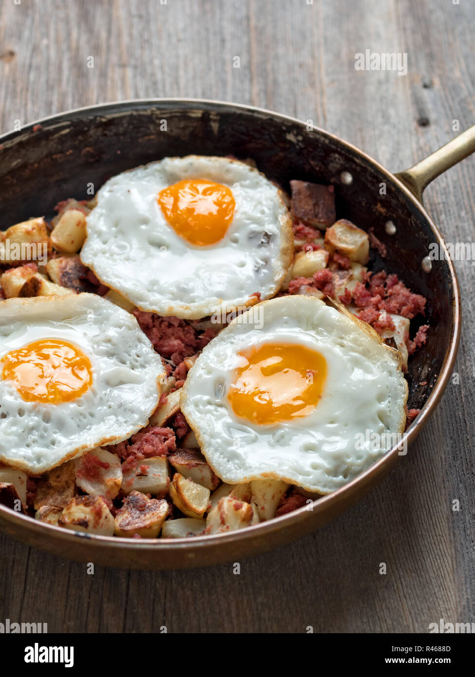 rustic corned beef hash Stock Photo - Alamy
