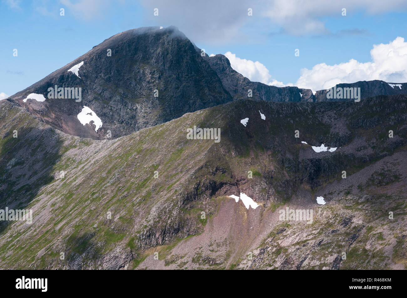North face of Ben Nevis, highest mountain in the British Isles, Scotland Stock Photo