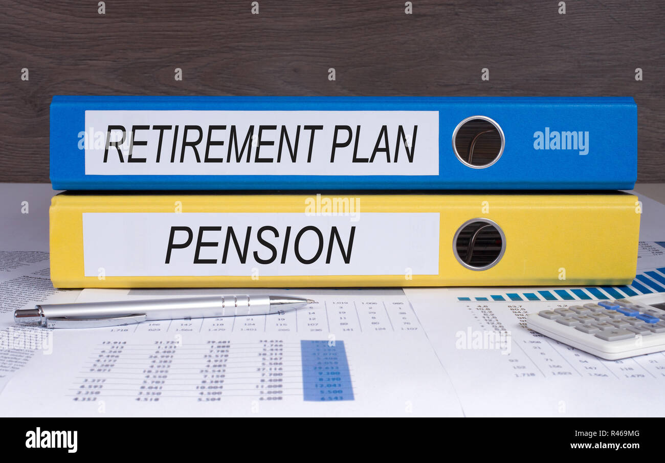 Retirement Plan and Pension Stock Photo