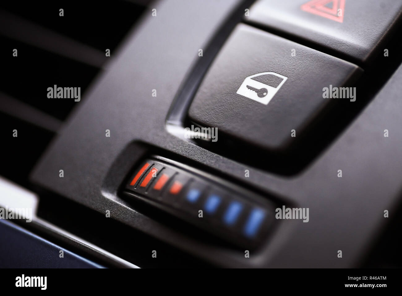 Car door lock button Stock Photo Alamy
