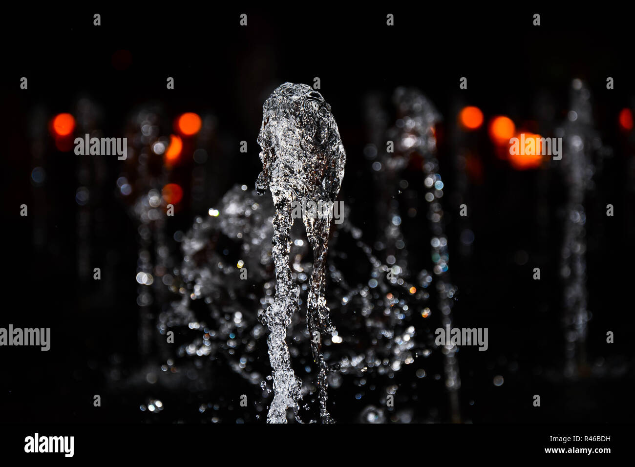 Water Fountain at Slow Motion Stock Photo Alamy