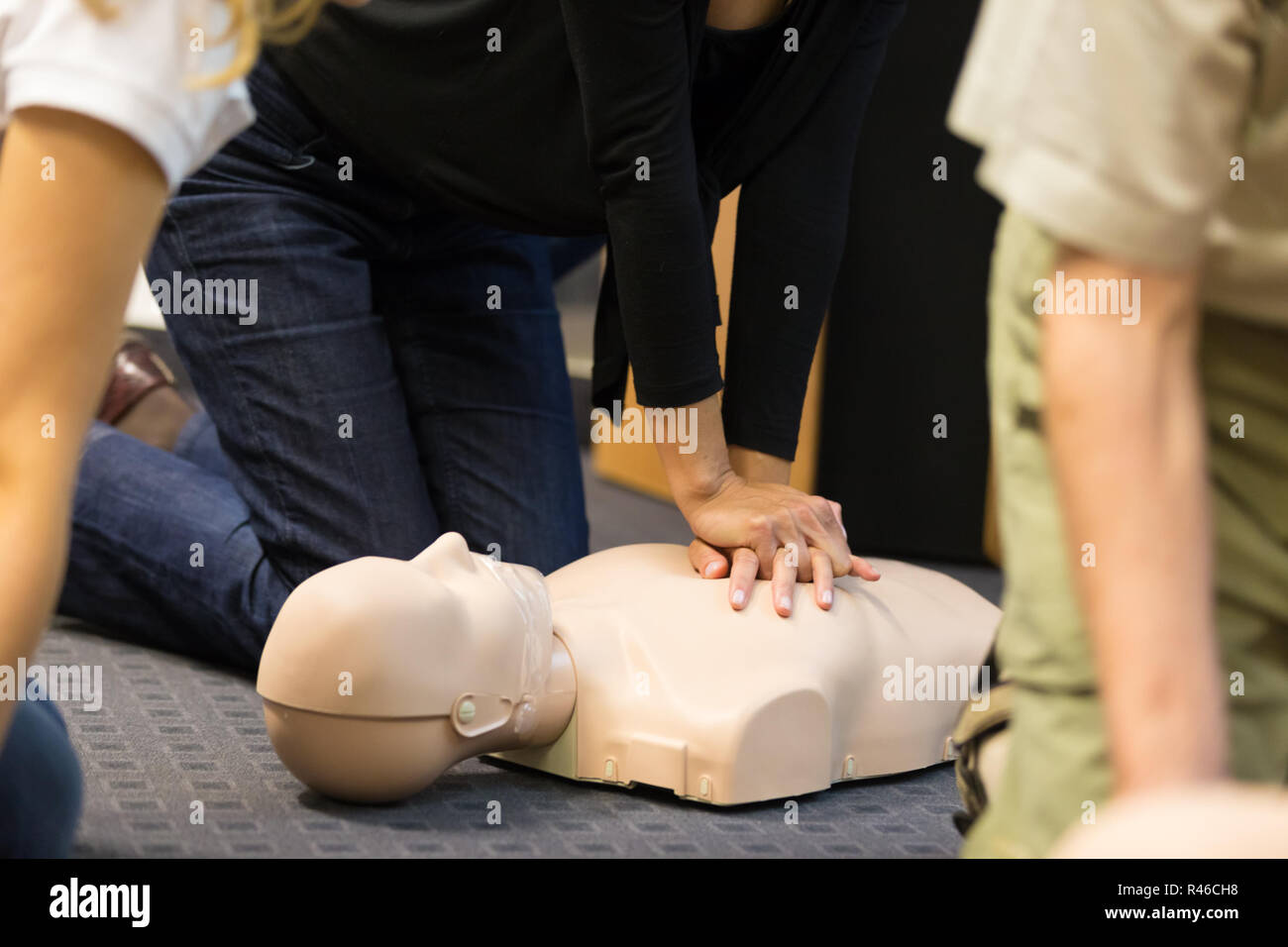 First aid CPR seminar. Stock Photo