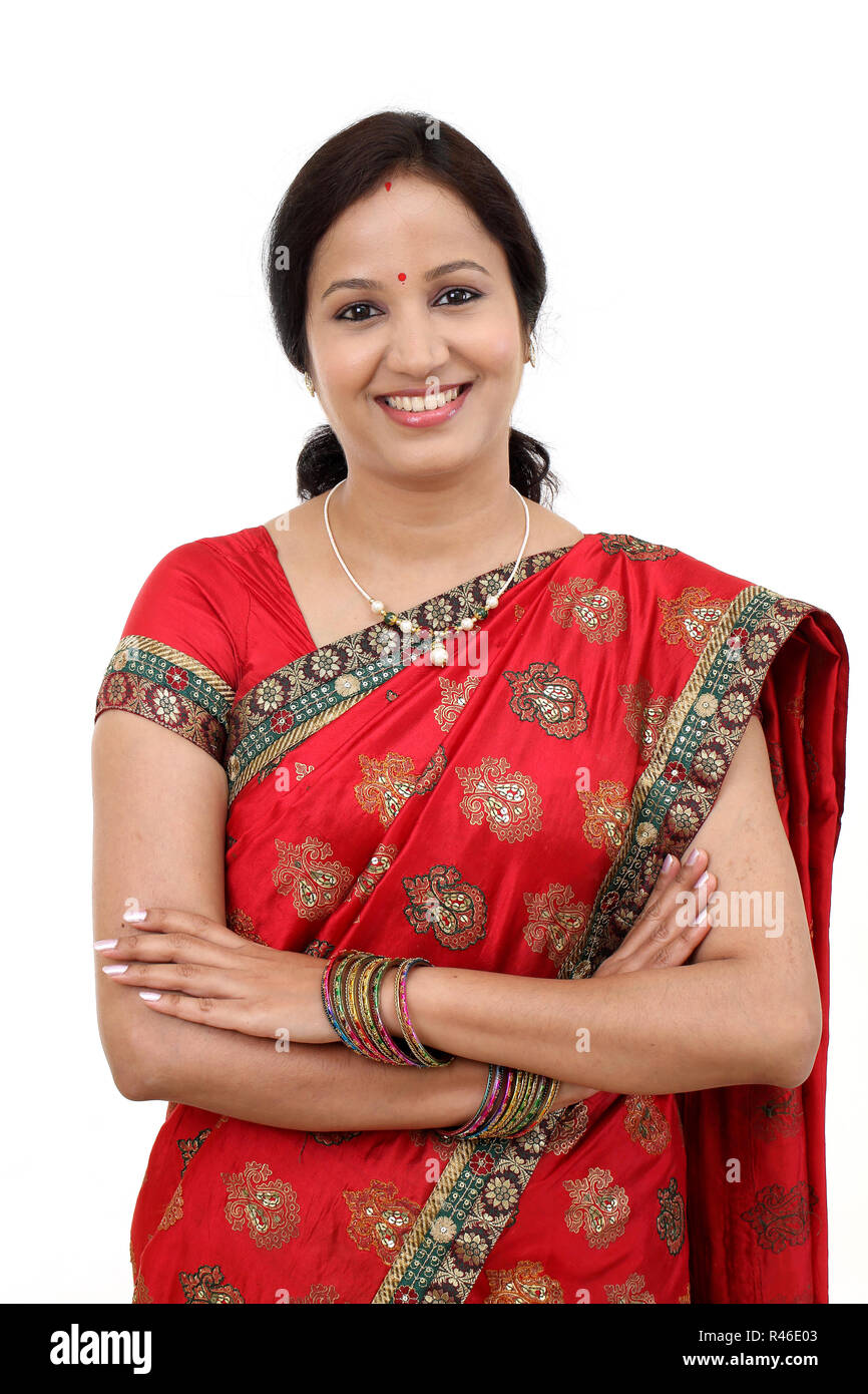 Woman sari arms crossed hi-res stock photography and images - Alamy
