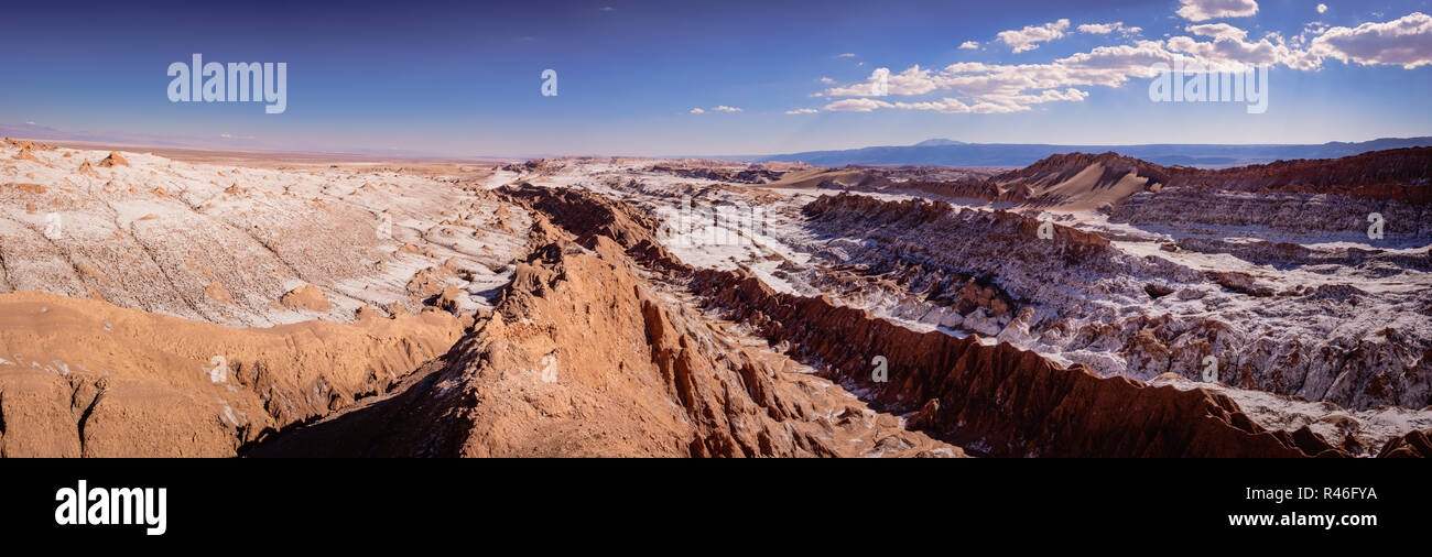 Panoramic view of Atacama Desert, Chile Stock Photo