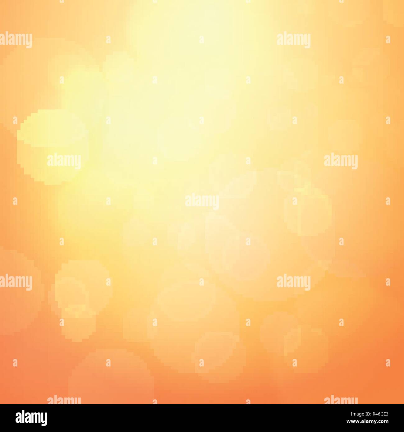 Abstract Orange Background with light bokeh. Vector Illustration for ...