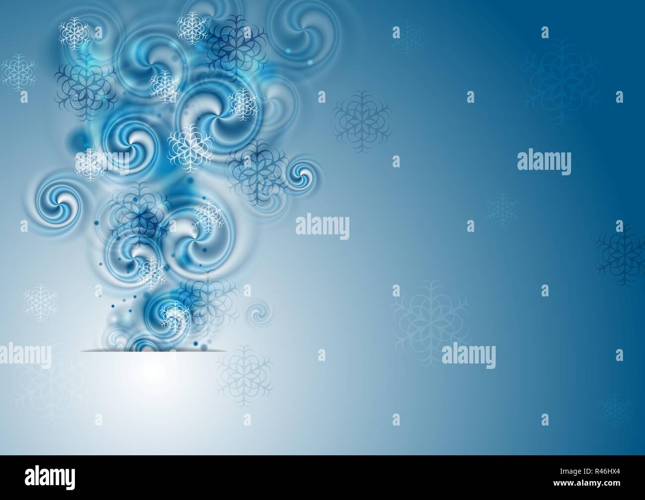 Abstract blue Christmas background Stock Photo - Alamy
