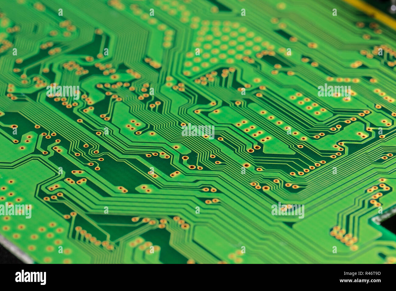 Green circuit board Stock Photo Alamy