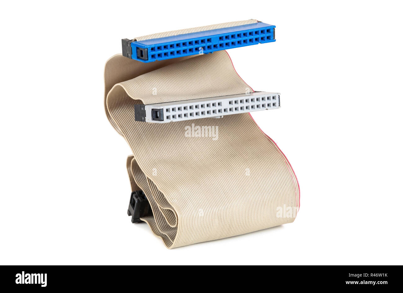 ide ribbon cable computer Stock Photo Alamy