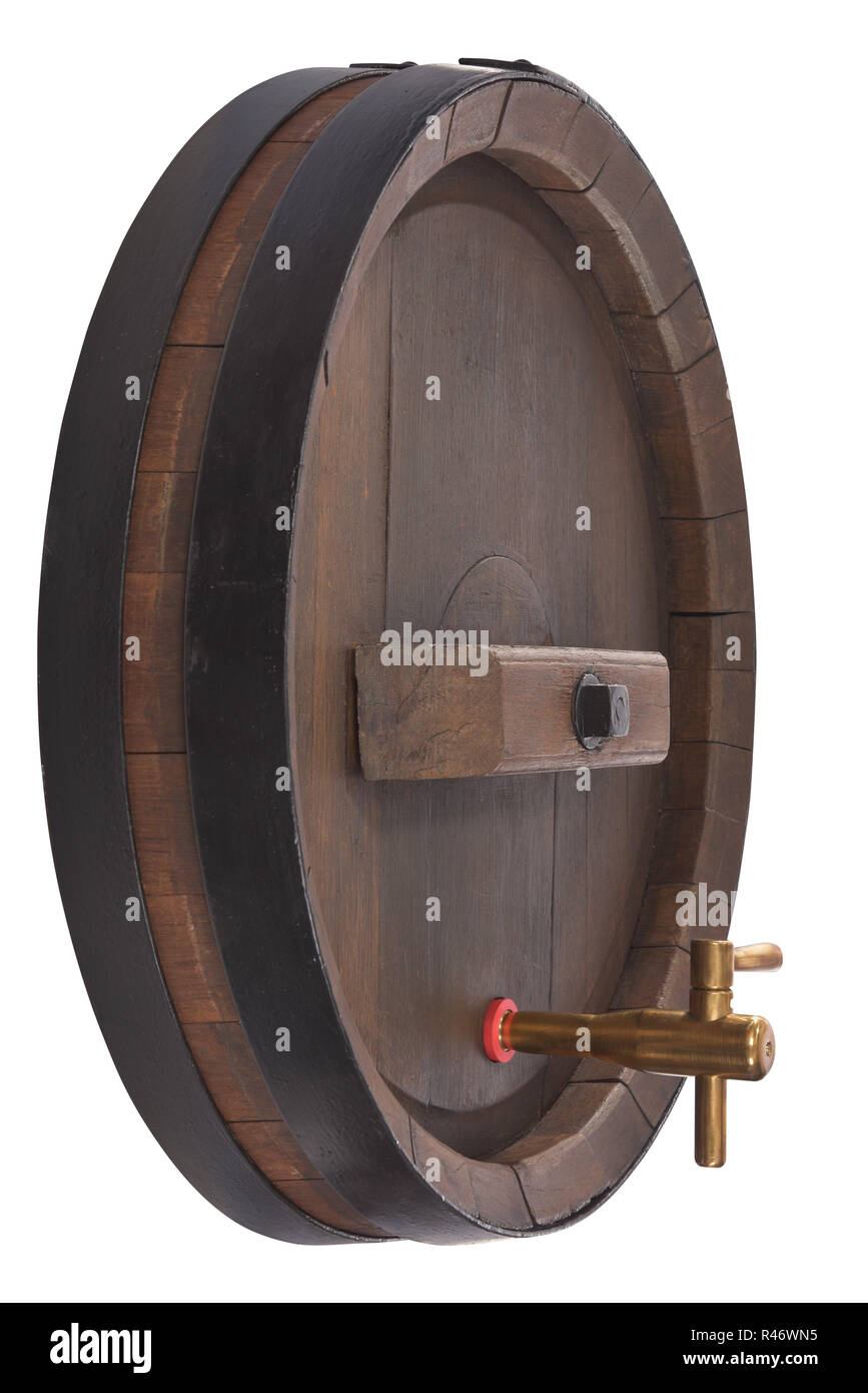 old beer barrel with beer tap Stock Photo Alamy