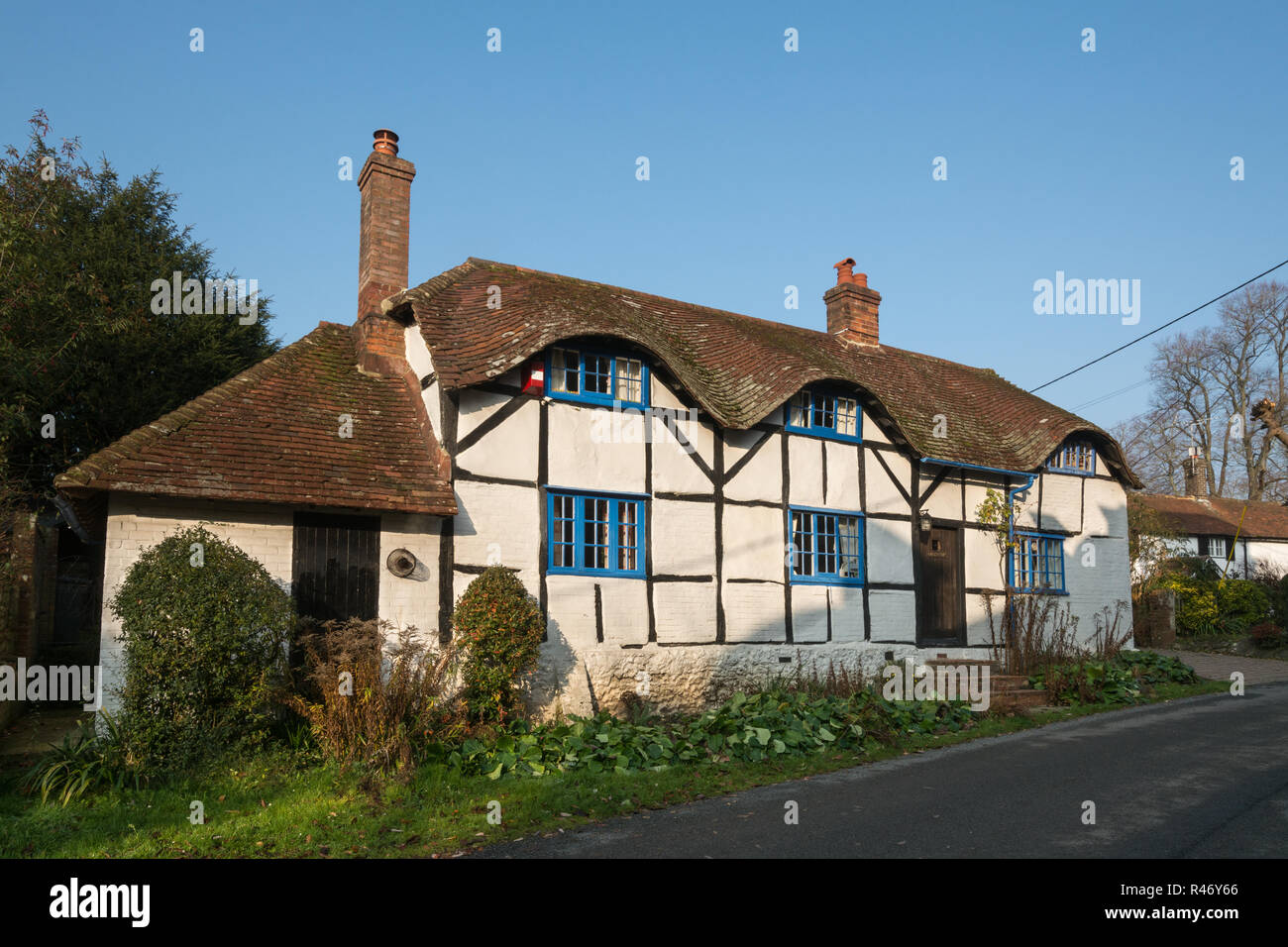 Pretty half timbered cottage in Church Street in the village of Upper