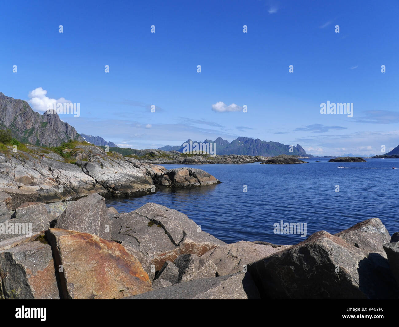coastline in lofoten Stock Photo