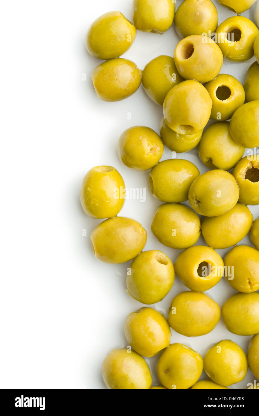 pitted green olives Stock Photo Alamy