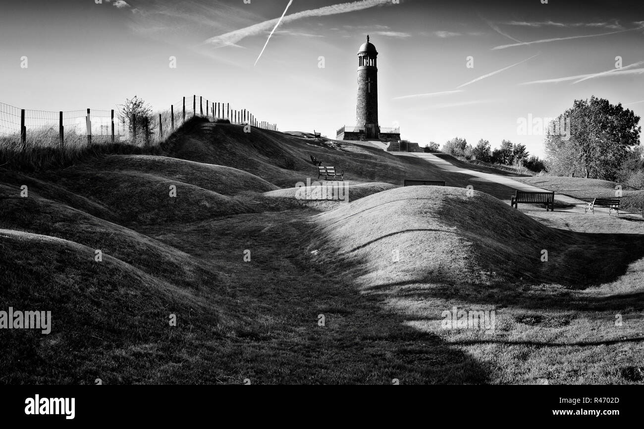 Crich Stand. Memorial of the Sherwood Foresters Regiment, Derbyshire, England (4) Stock Photo