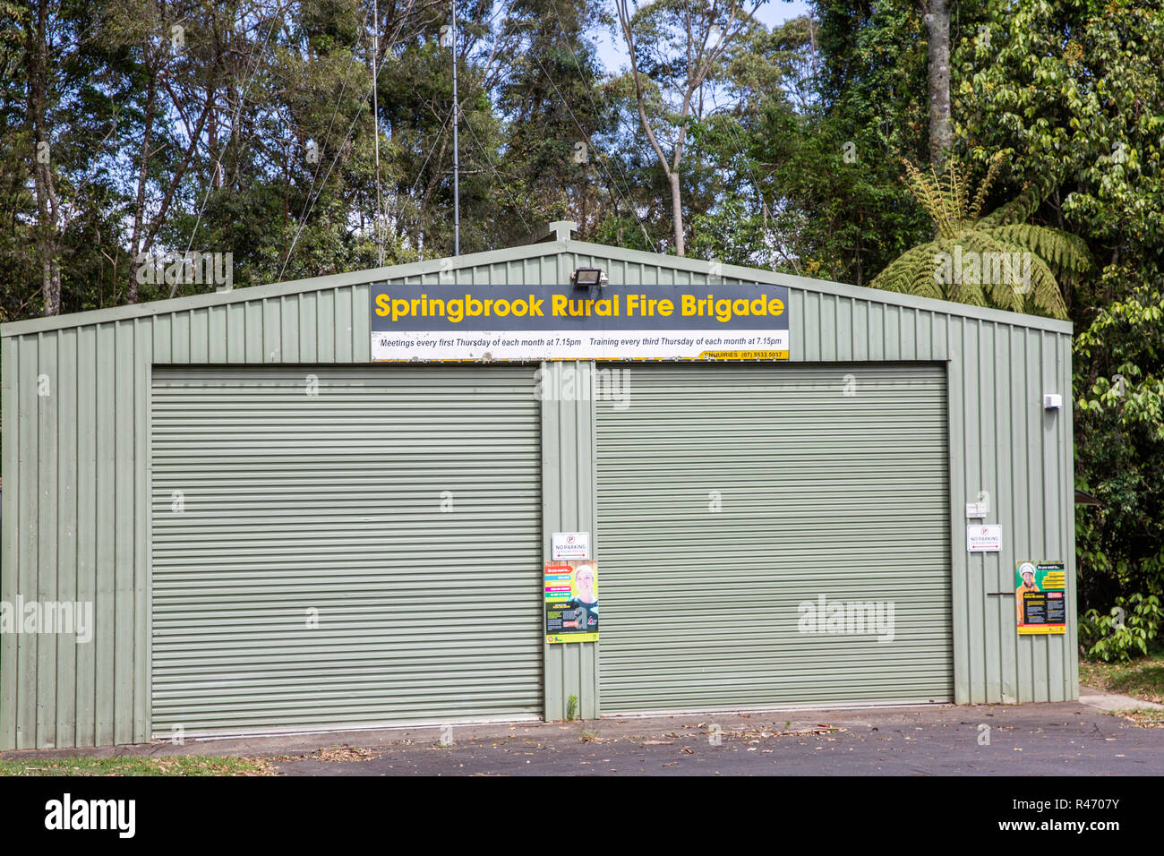 Springbrook rural fire brigade offices and in Springbrook