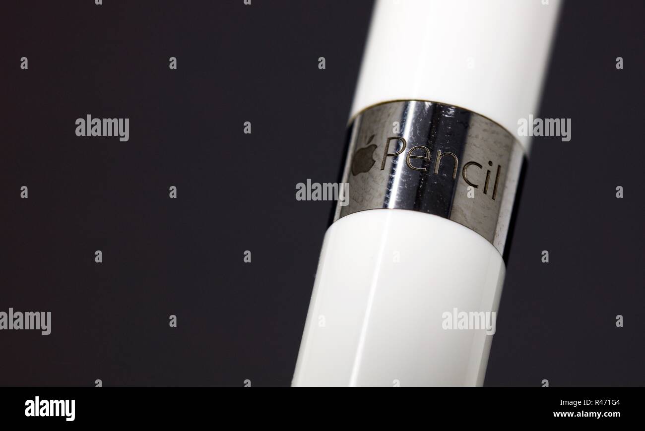 Apple Pencil Stock Photo