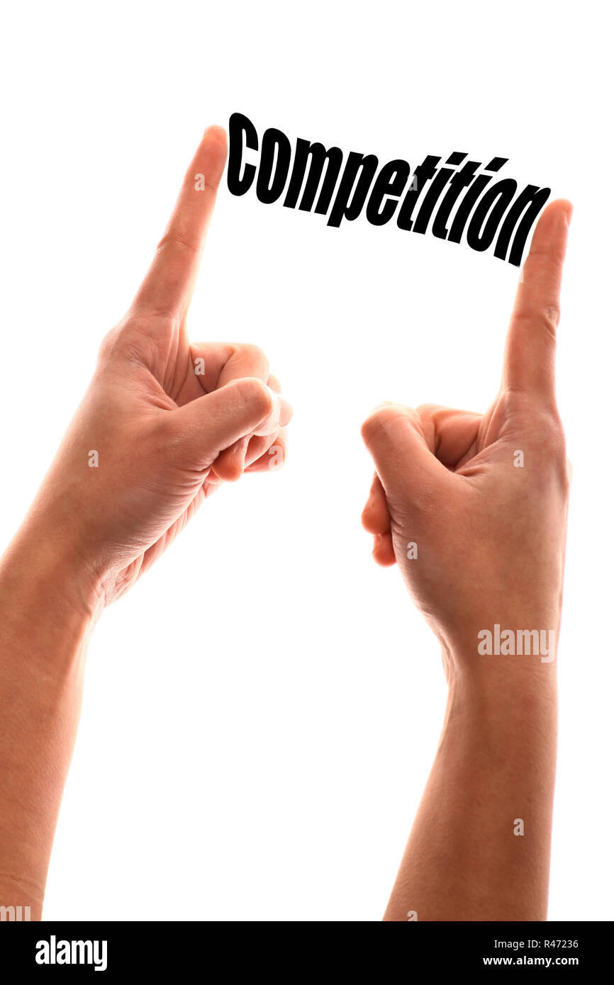 Smaller competition concept Stock Photo - Alamy
