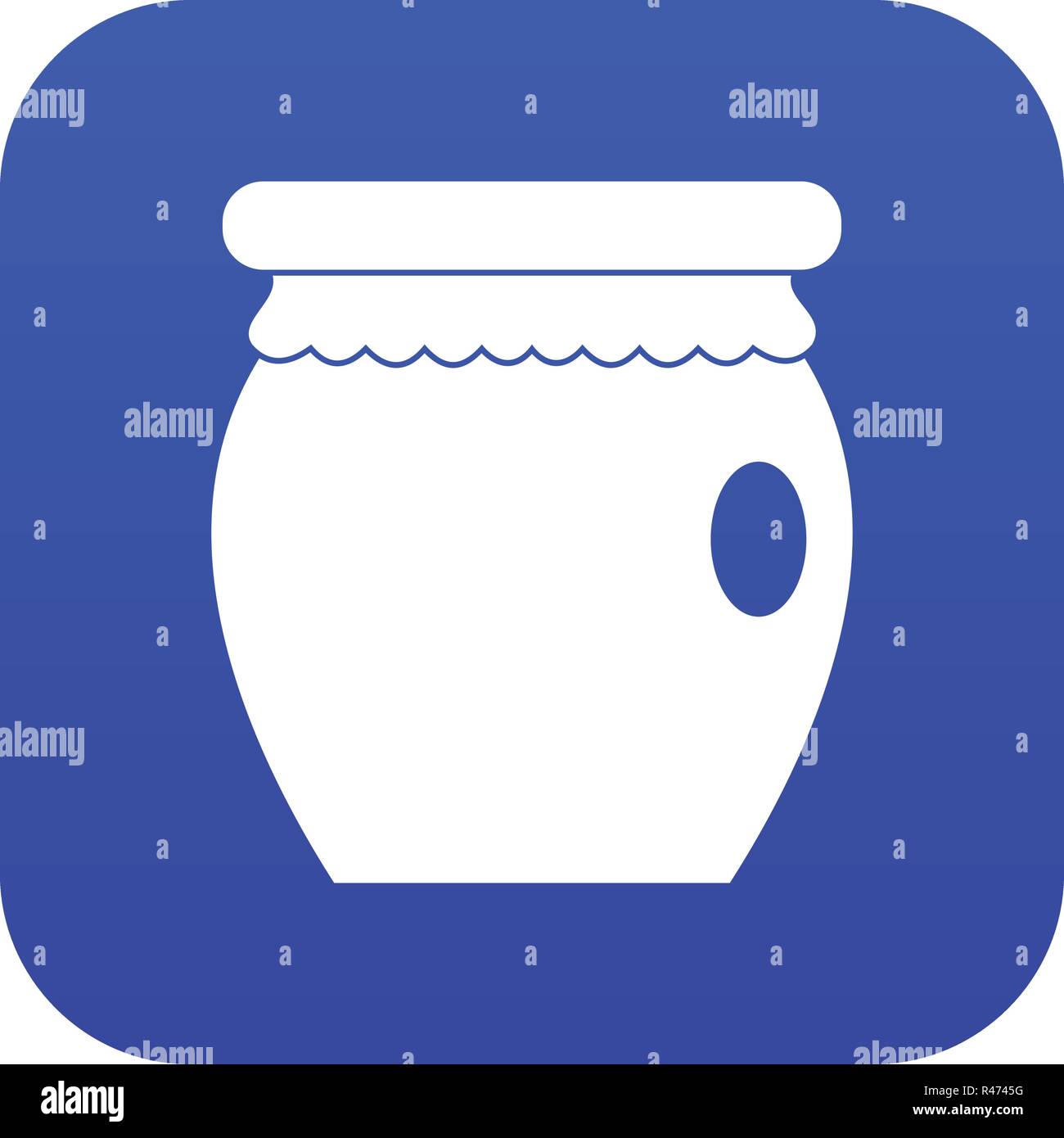 Honey bank icon digital blue Stock Vector