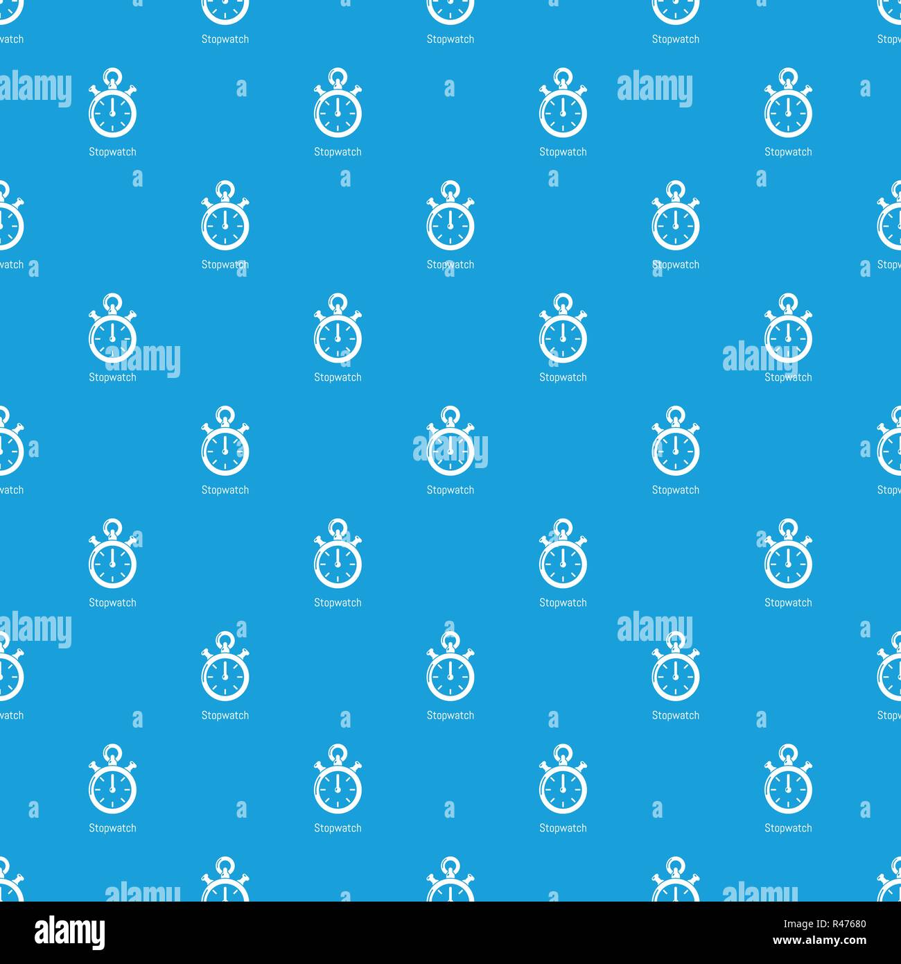 Stopwatch pattern vector seamless blue Stock Vector Image & Art - Alamy
