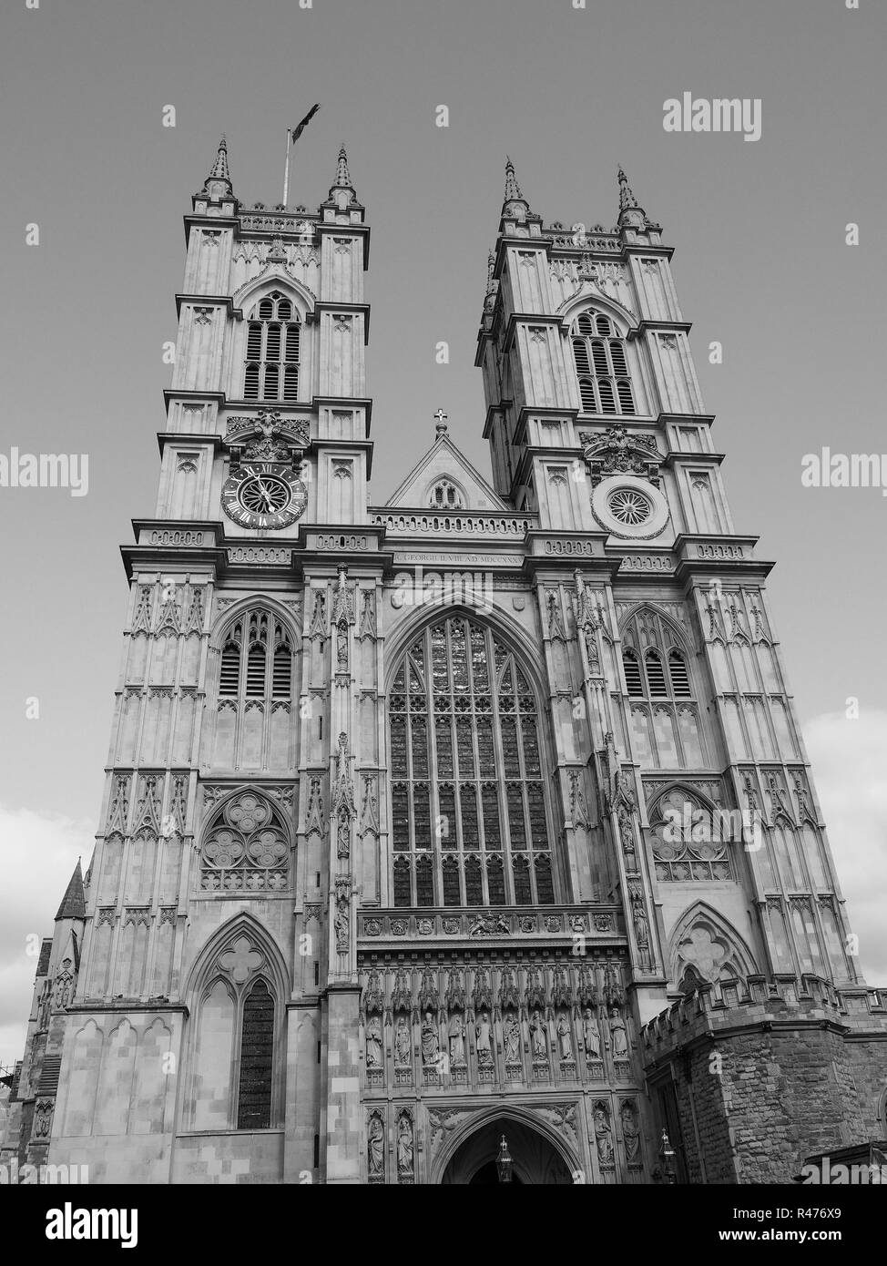 Black White Westminster Abbey In High Resolution Stock Photography and
