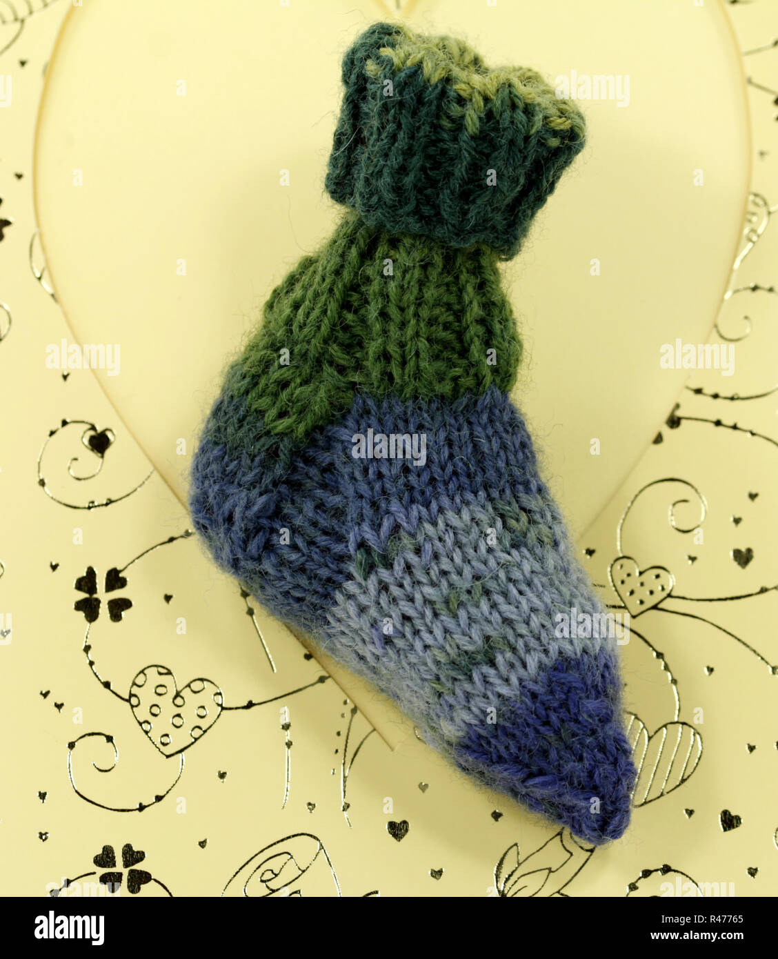 sparstrumpf,knit,crafts,socks,handmade Stock Photo