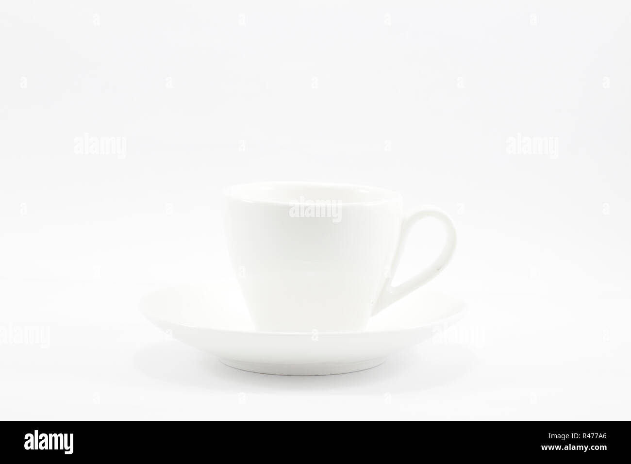 White coffee cup isolated on white background Stock Photo - Alamy