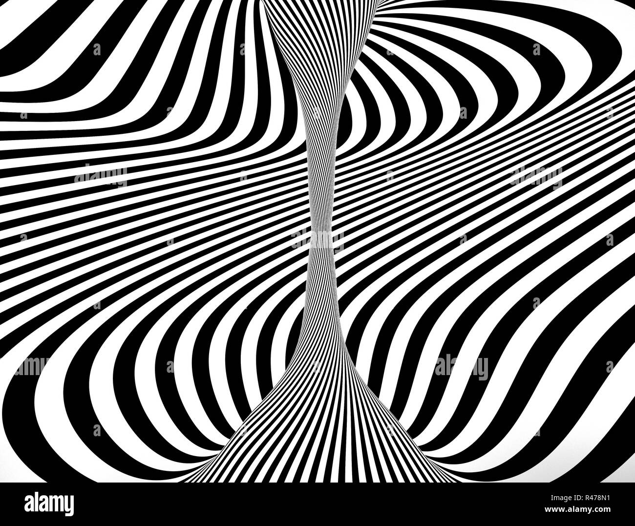 Abstract spiral circle black and white Stock Photo - Alamy