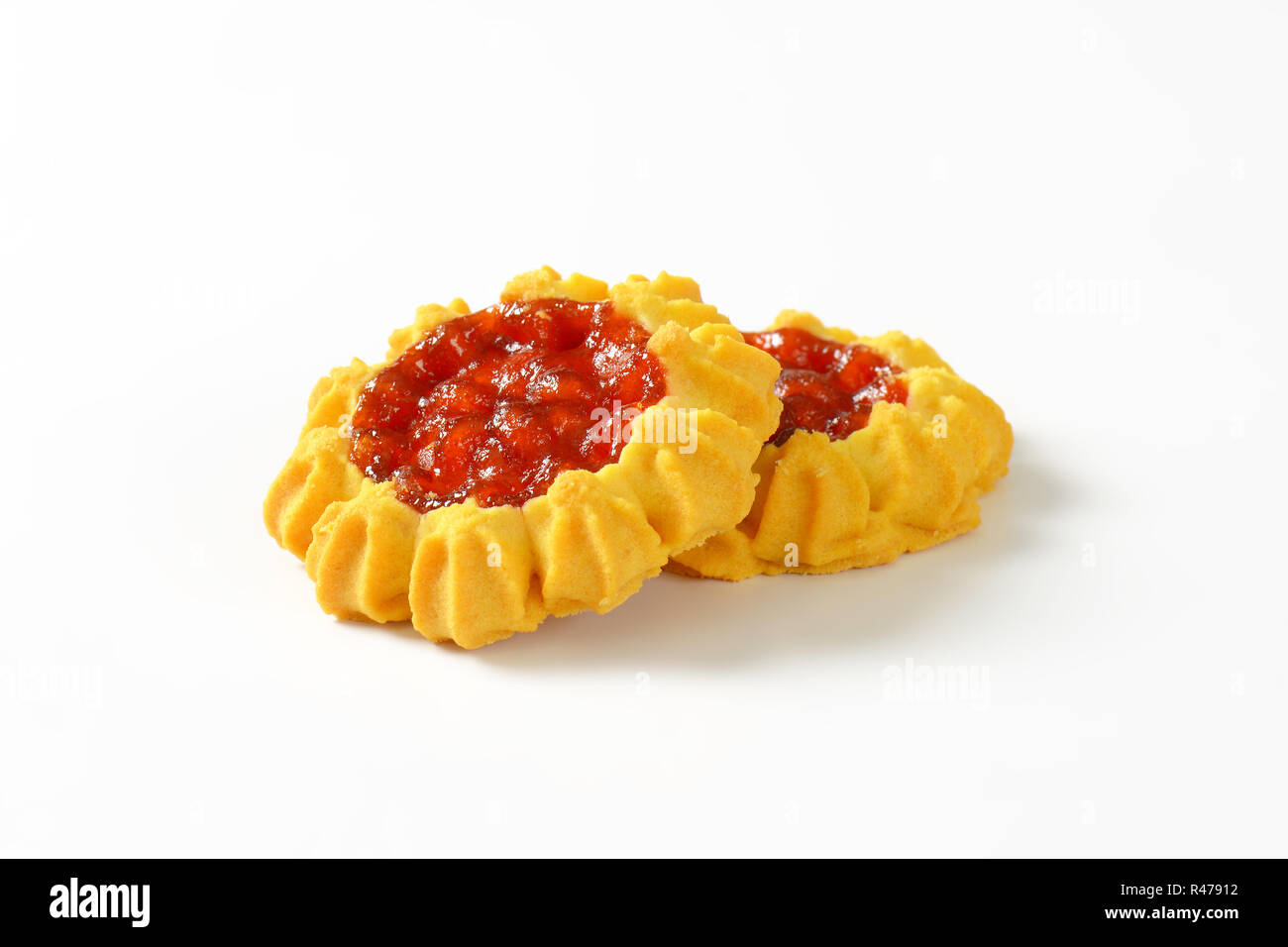Jam filled cookies for christmas Cut Out Stock Images & Pictures Alamy