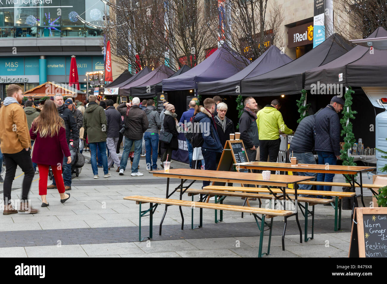 Makers Market at MediacityUK, Salford Quays. Stock Photo