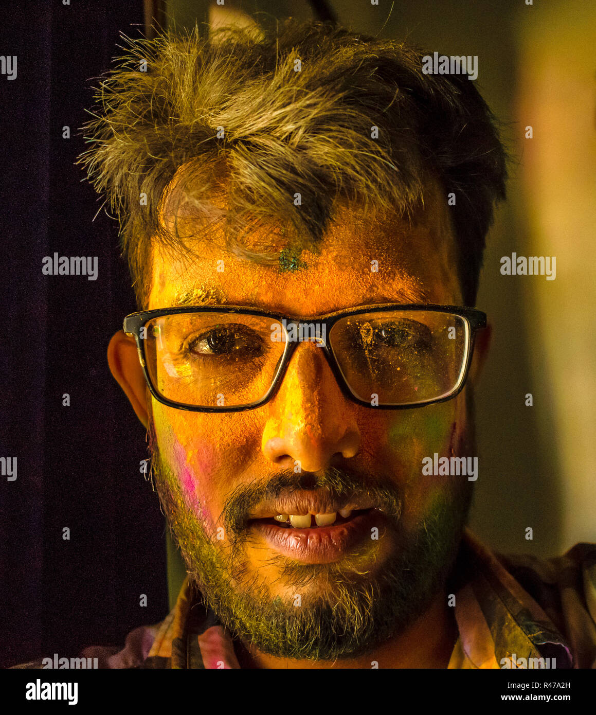 holi selfie