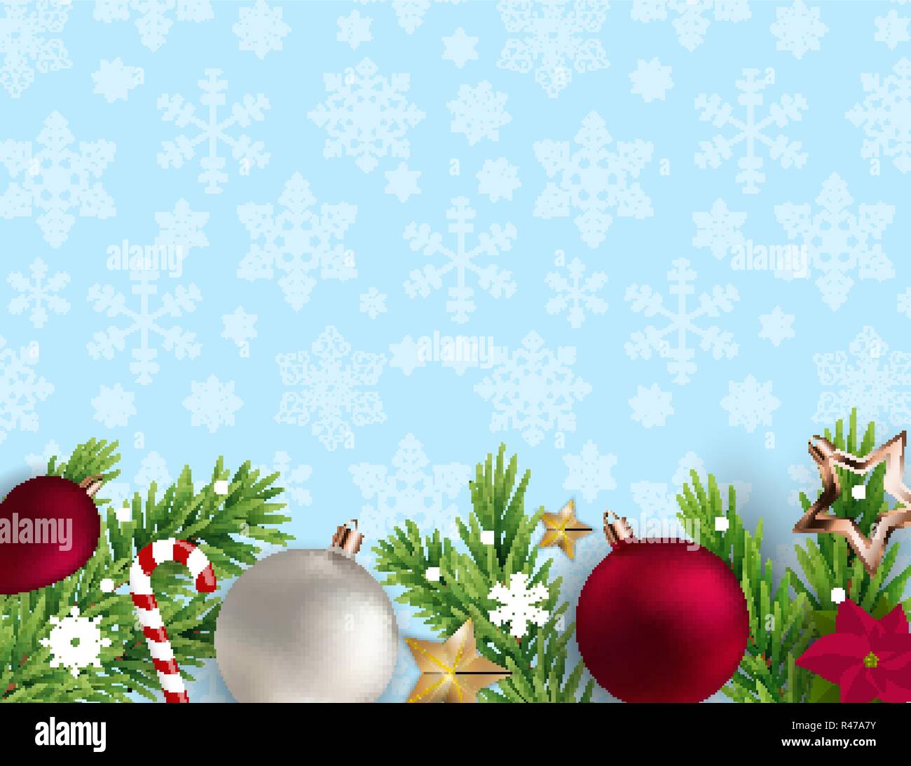 Merry Christmas and New Year Background. Vector Illustration Stock ...