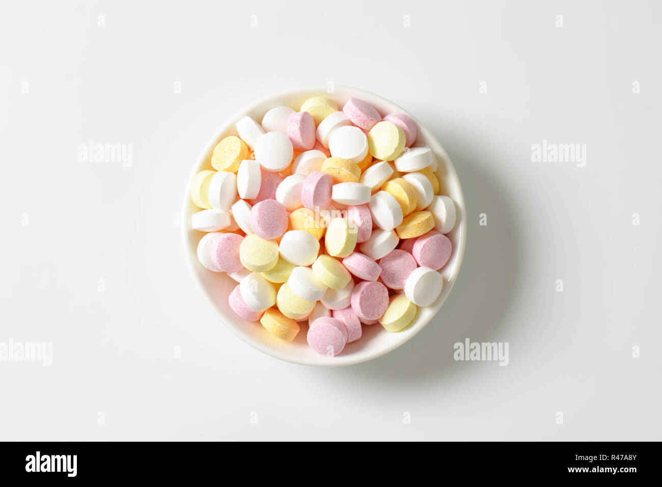 Fruit flavor pressed sugar candy Stock Photo - Alamy