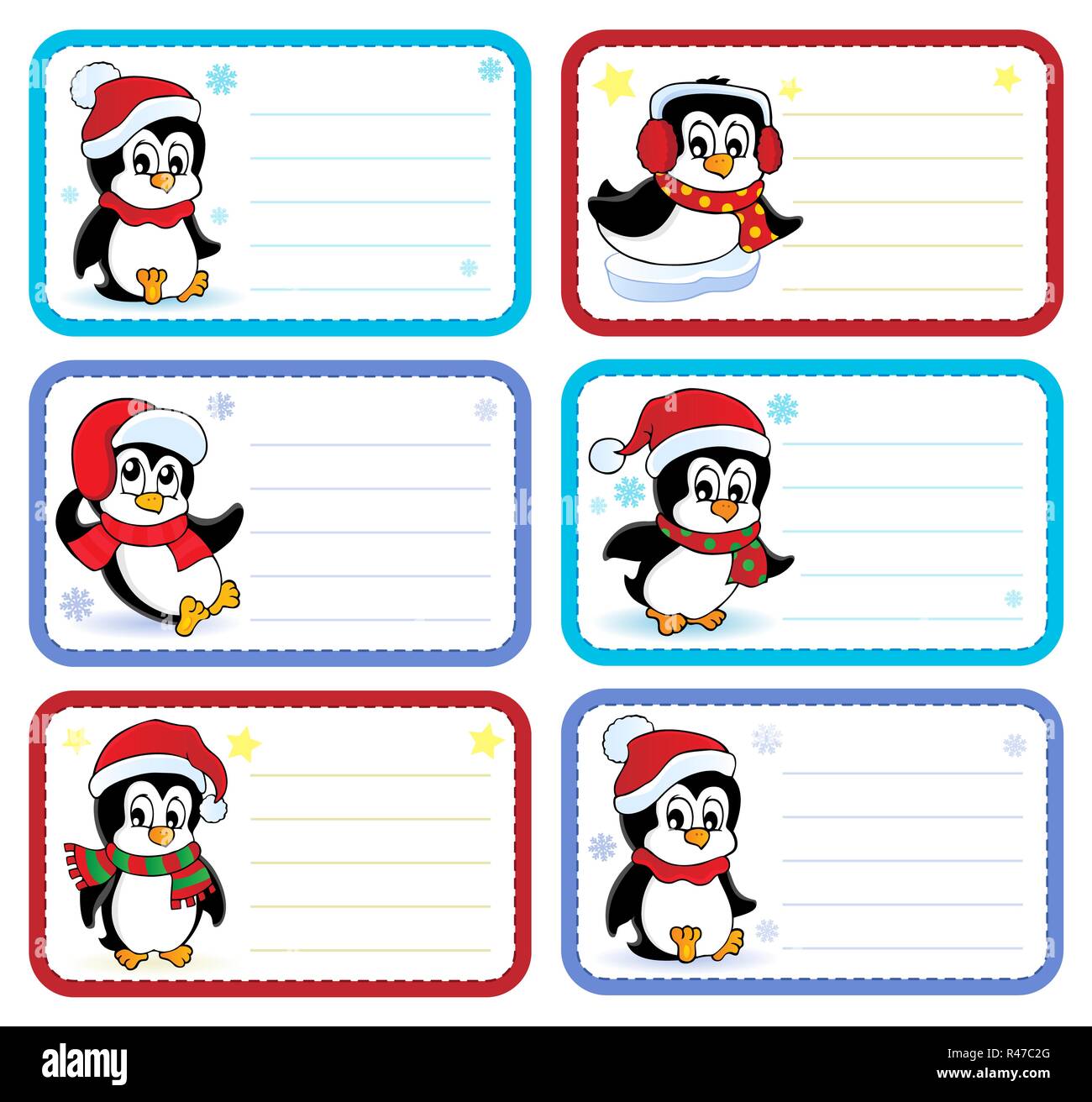 Christmas name tags collection 3 Stock Photo  Alamy
