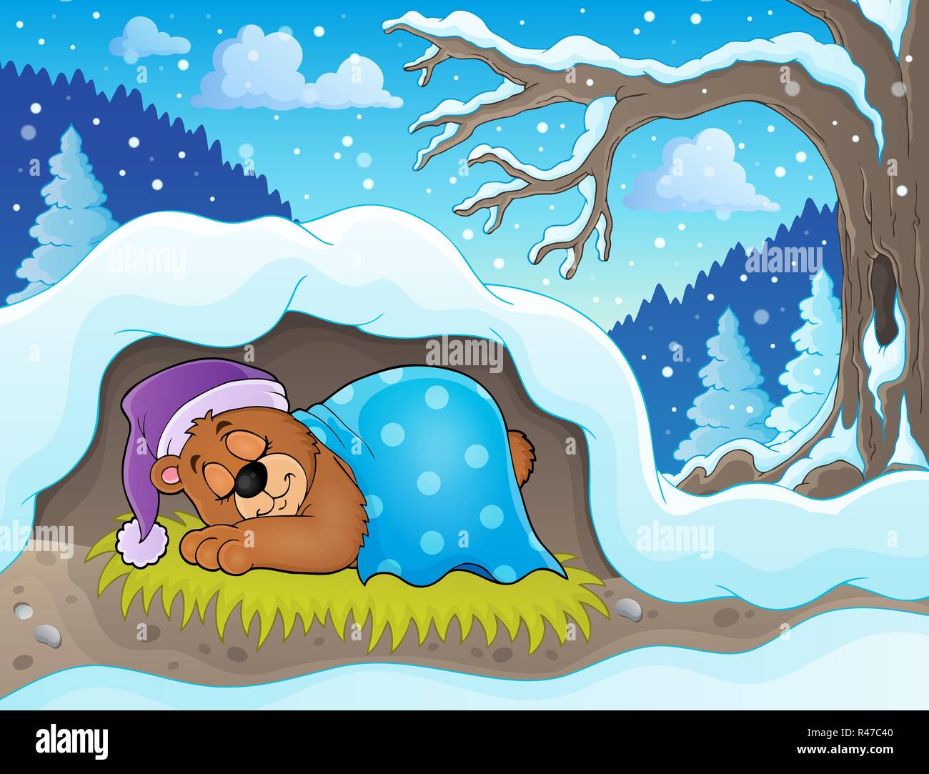 Bear cave snow hi-res stock photography and images - Alamy